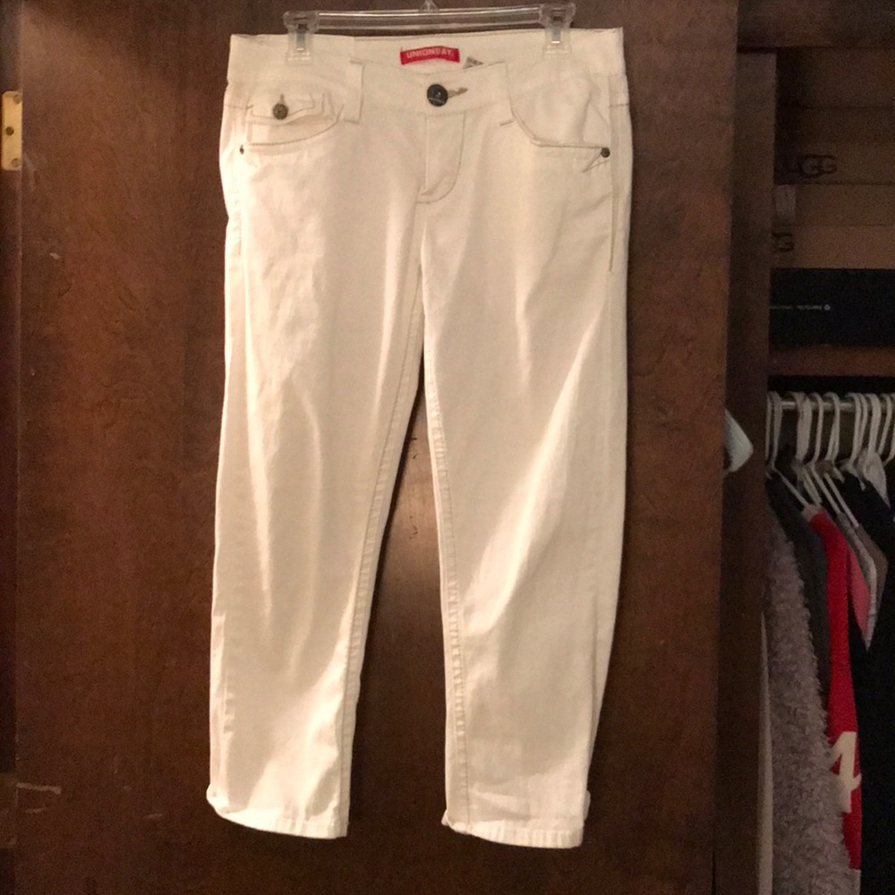White Pants hit mid-calf